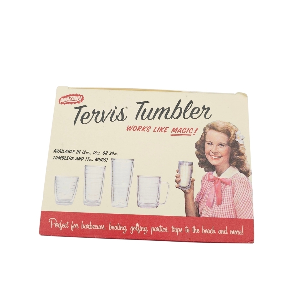 Vintage Tervis Tumbler Mug 17oz Double-Walled Insulated Tennis Patch New - Picture 7 of 13